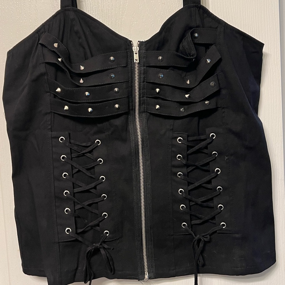 AUTHENTIC TRIPP NYC SPIKED CHEST STRECH CORSET